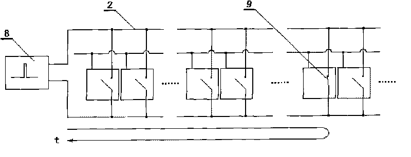 Cable type switching value temperature sensor with position information and position measurement method of over-temperature point