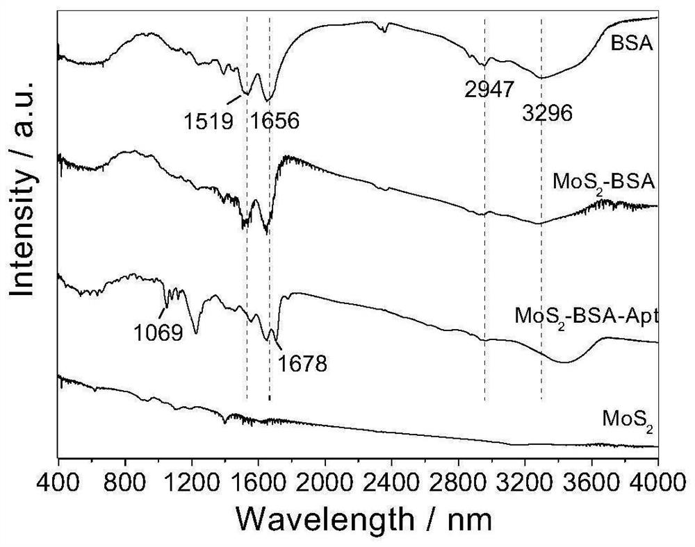 Nucleic acid aptamer modified molybdenum disulfide nanosheet photothermal agent with targeted identification