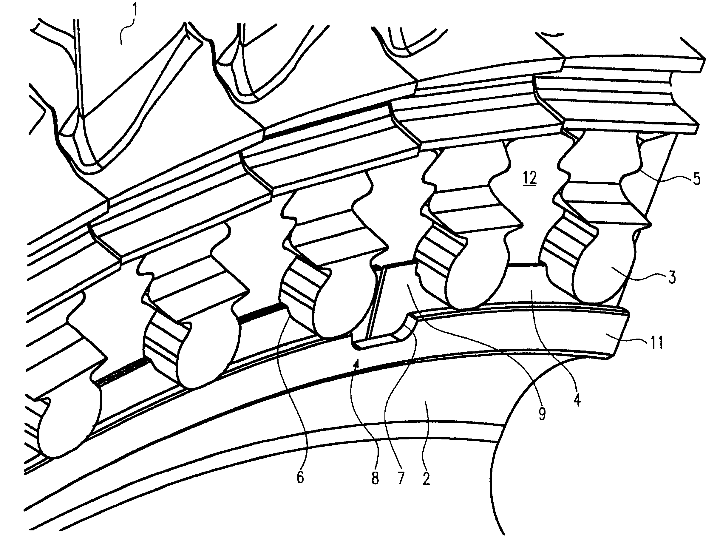 Blade retention arrangement