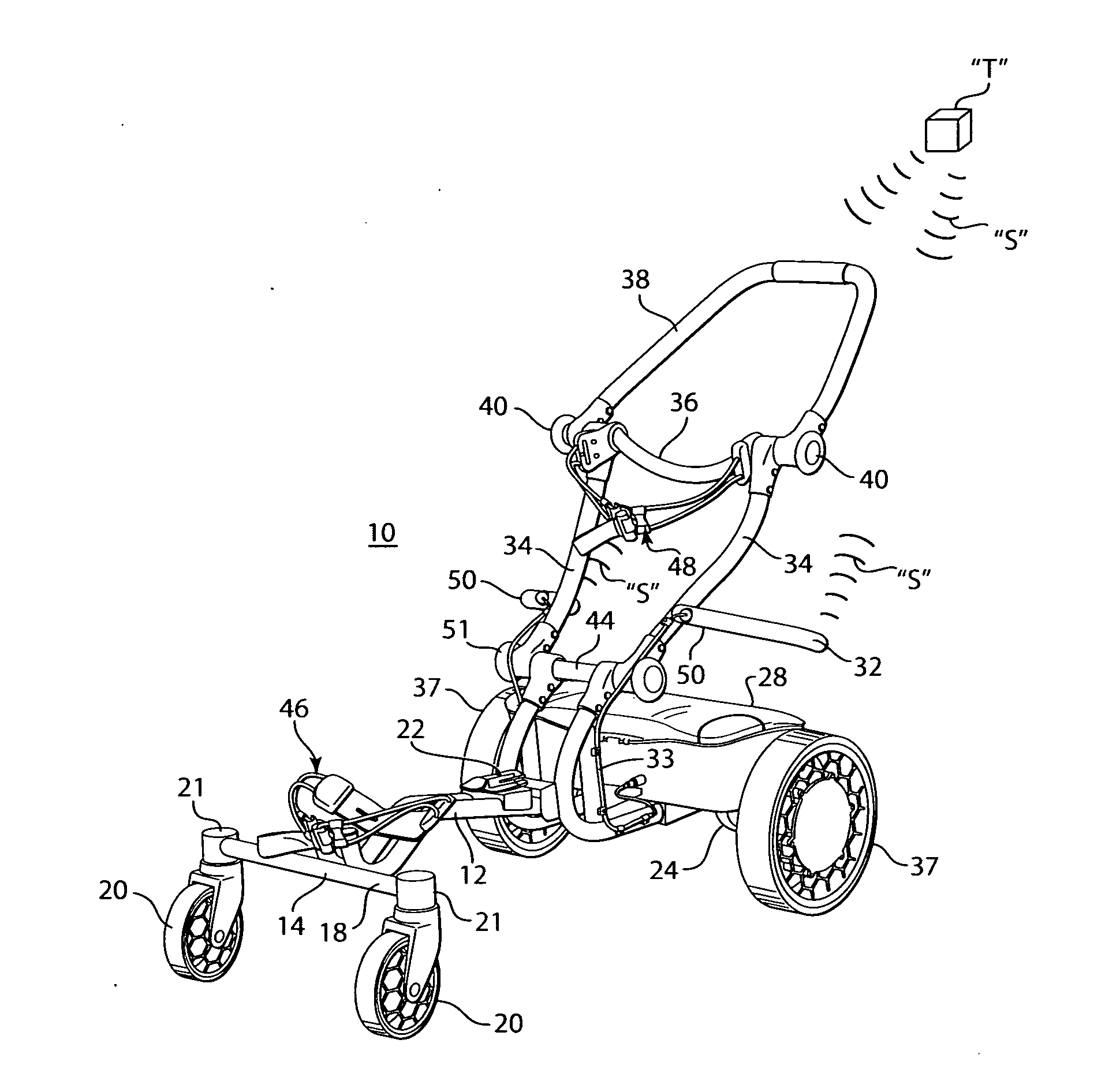 Tracking foldable cart