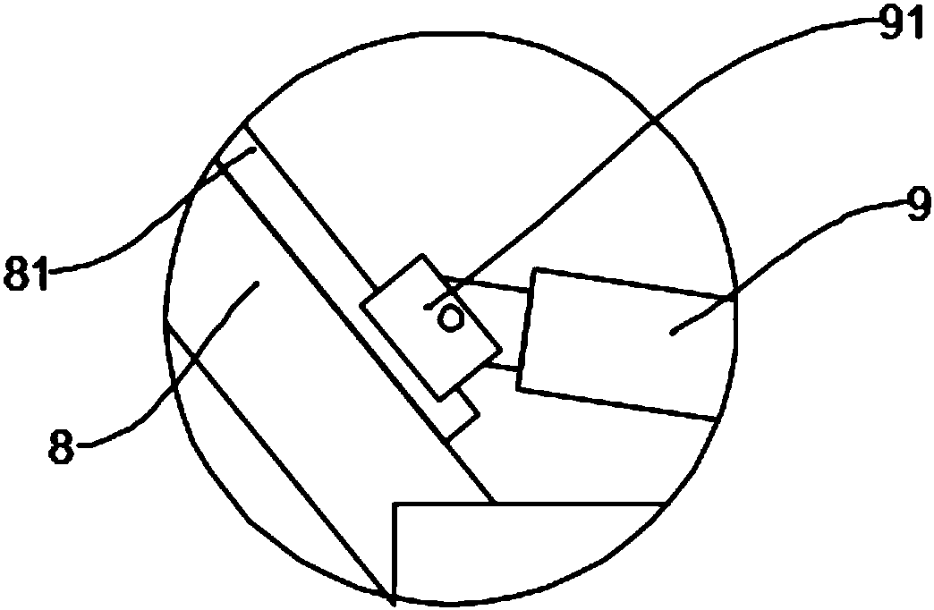 Floating and linkage type fish feed feeding device