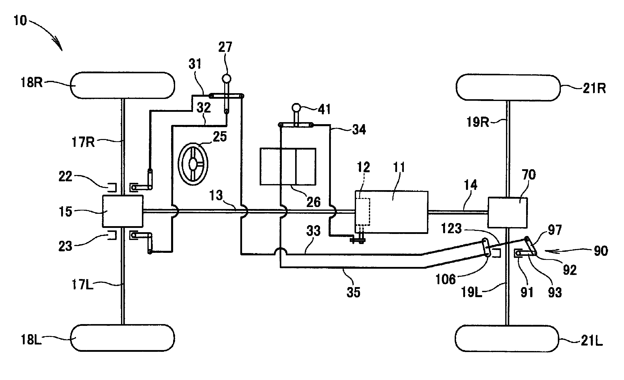 Differential gear provided with differential lock mechanism