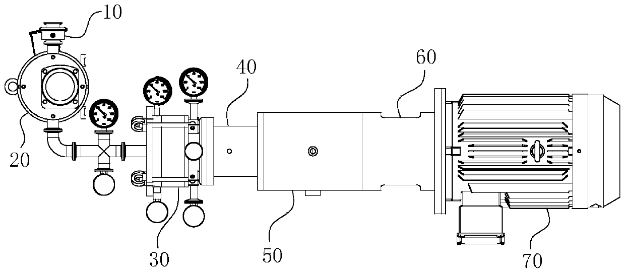 High-viscosity material fine emulsifying belt pre-mixing system