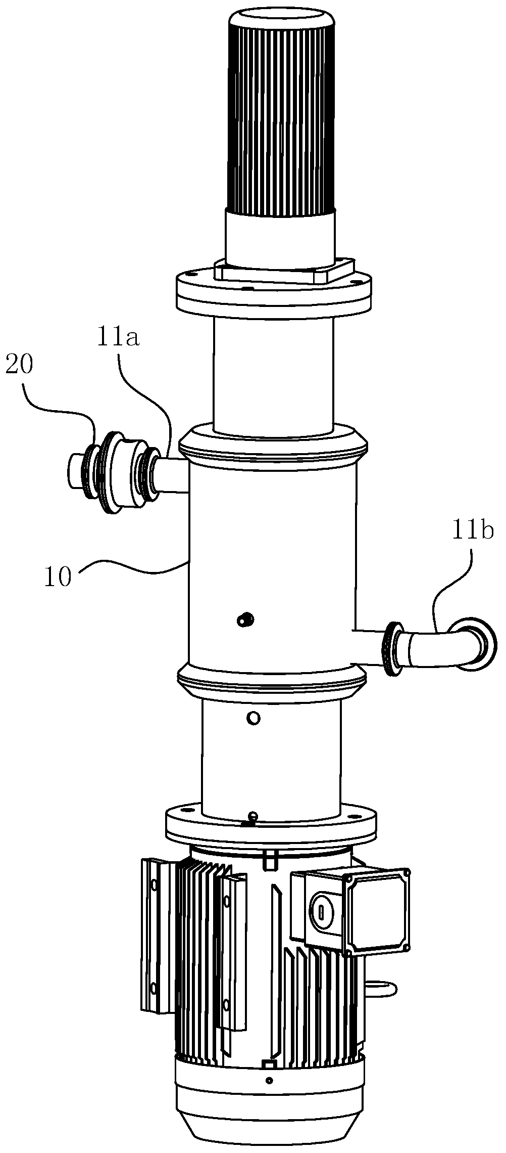 High-viscosity material fine emulsifying belt pre-mixing system