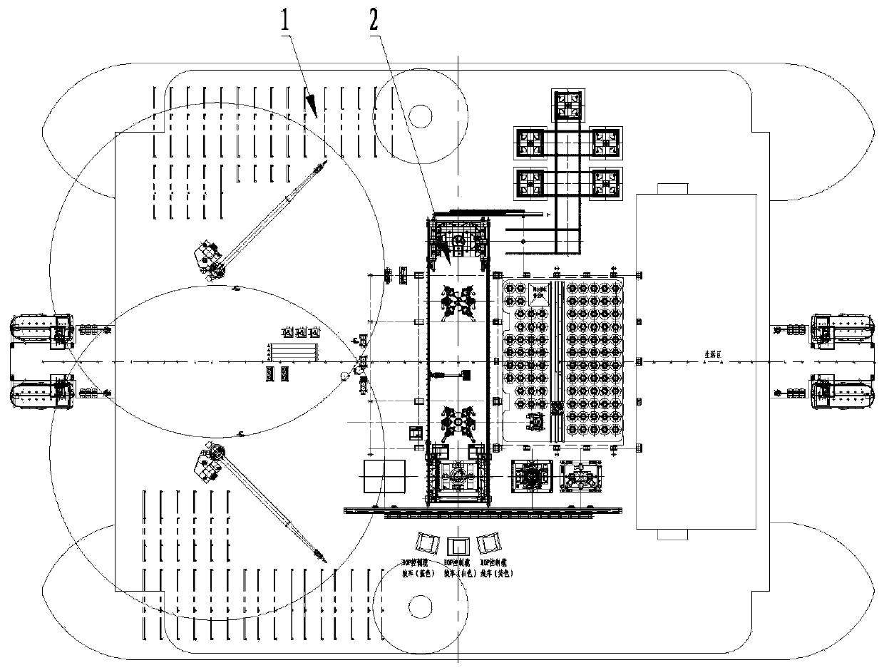 Double-main-wellhead drilling system of semi-submersible drilling platform