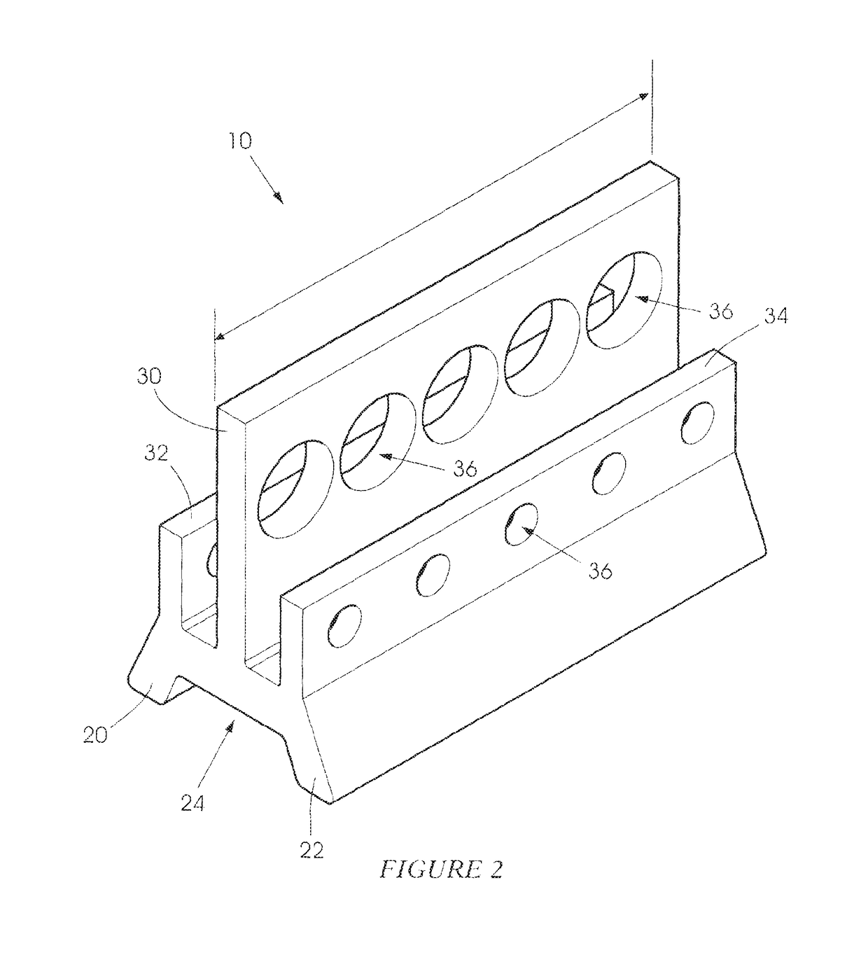 Base for conveyor belt scraper