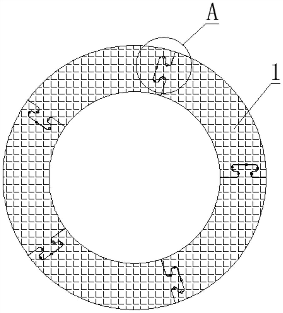 Multi-block material bonding method of large graphite heating body for producing vacuum induction furnace