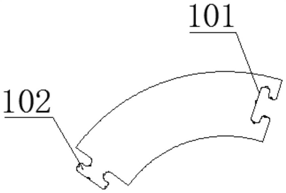 Multi-block material bonding method of large graphite heating body for producing vacuum induction furnace