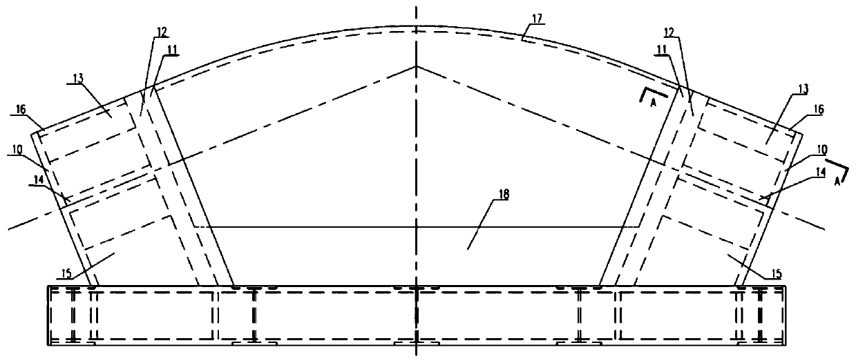 Tower top anchoring device for connecting double main cables of suspension cable pipeline bridge