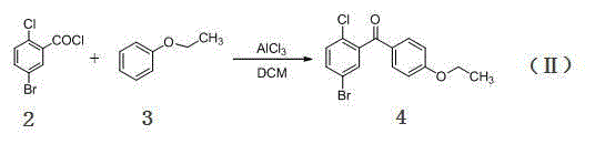 Method for synthesizing forxiga intermediate