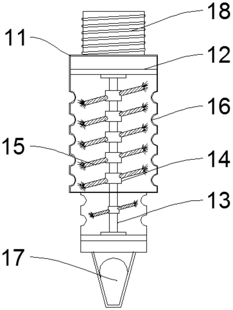 Pesticide application device for preventing and treating soybean root rot