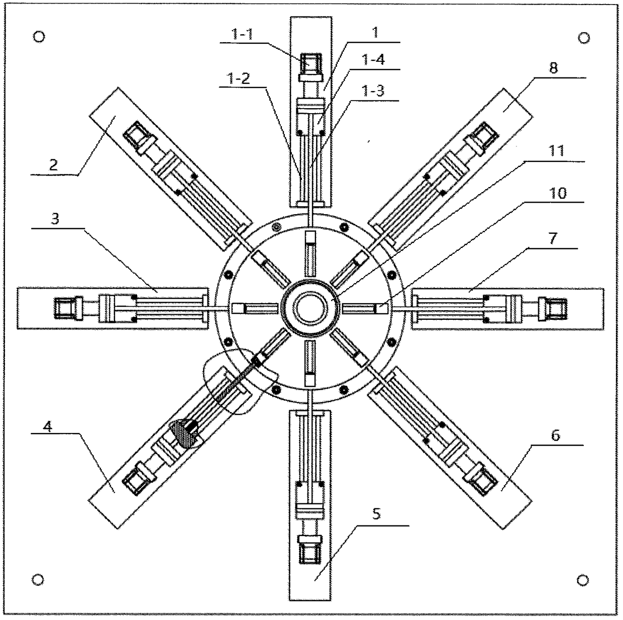 Magnetic steel magnetic field automatic detection device