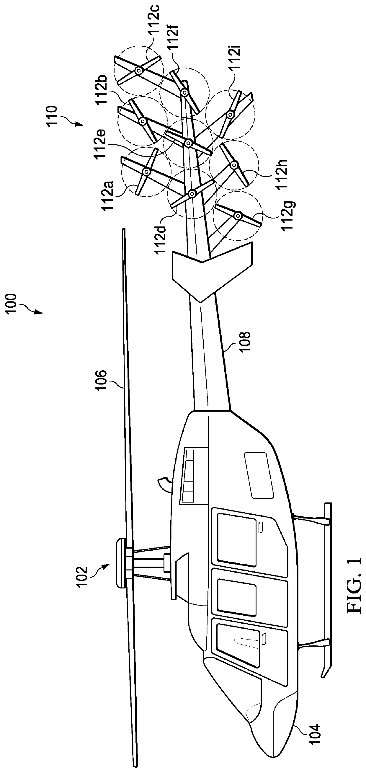 Electric distributed propulsion anti-torque redundant power and control system