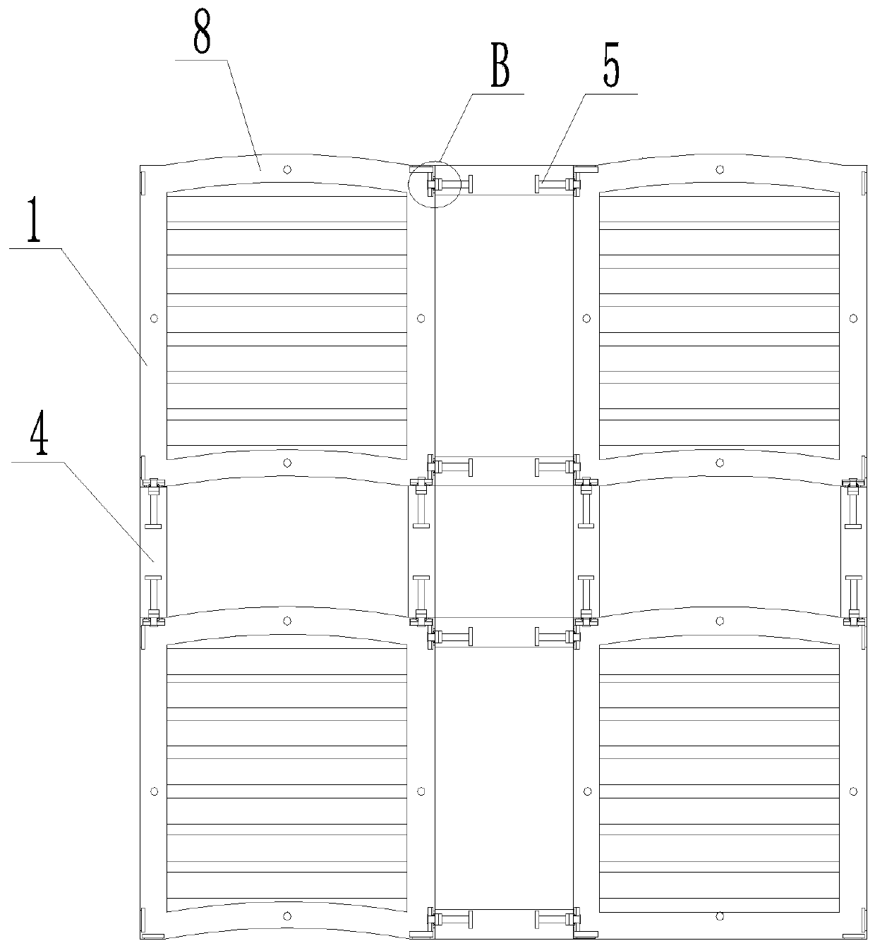 Prefabricated foundation pit slope-protection structure and implementation method