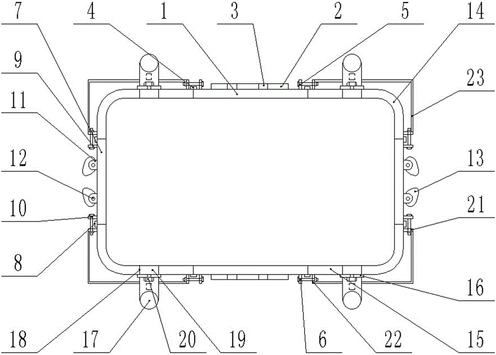 Adjustable ballastless track self-compacting concrete pouring composite formwork