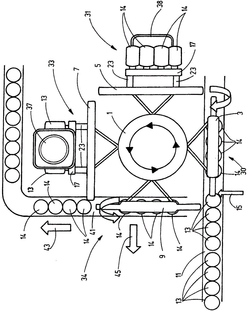 Test apparatus for checking container products