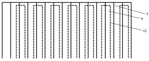 Bottom protective ground trench type silicon carbide MOSFET and preparation method thereof