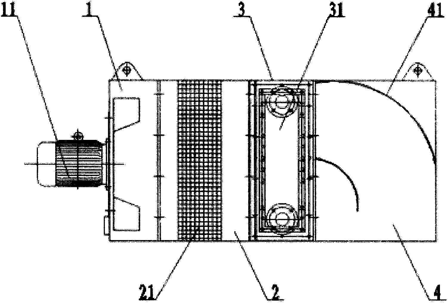 Modular combined air-water cooler for novel large wind driven generator