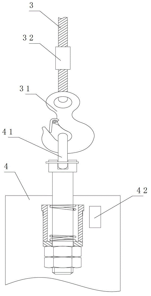 Construction hoist with built-in balance weights