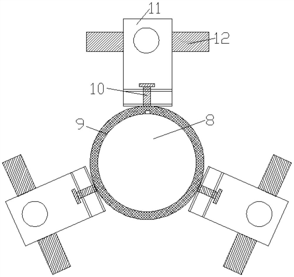 Raw material stirring device for chemical production