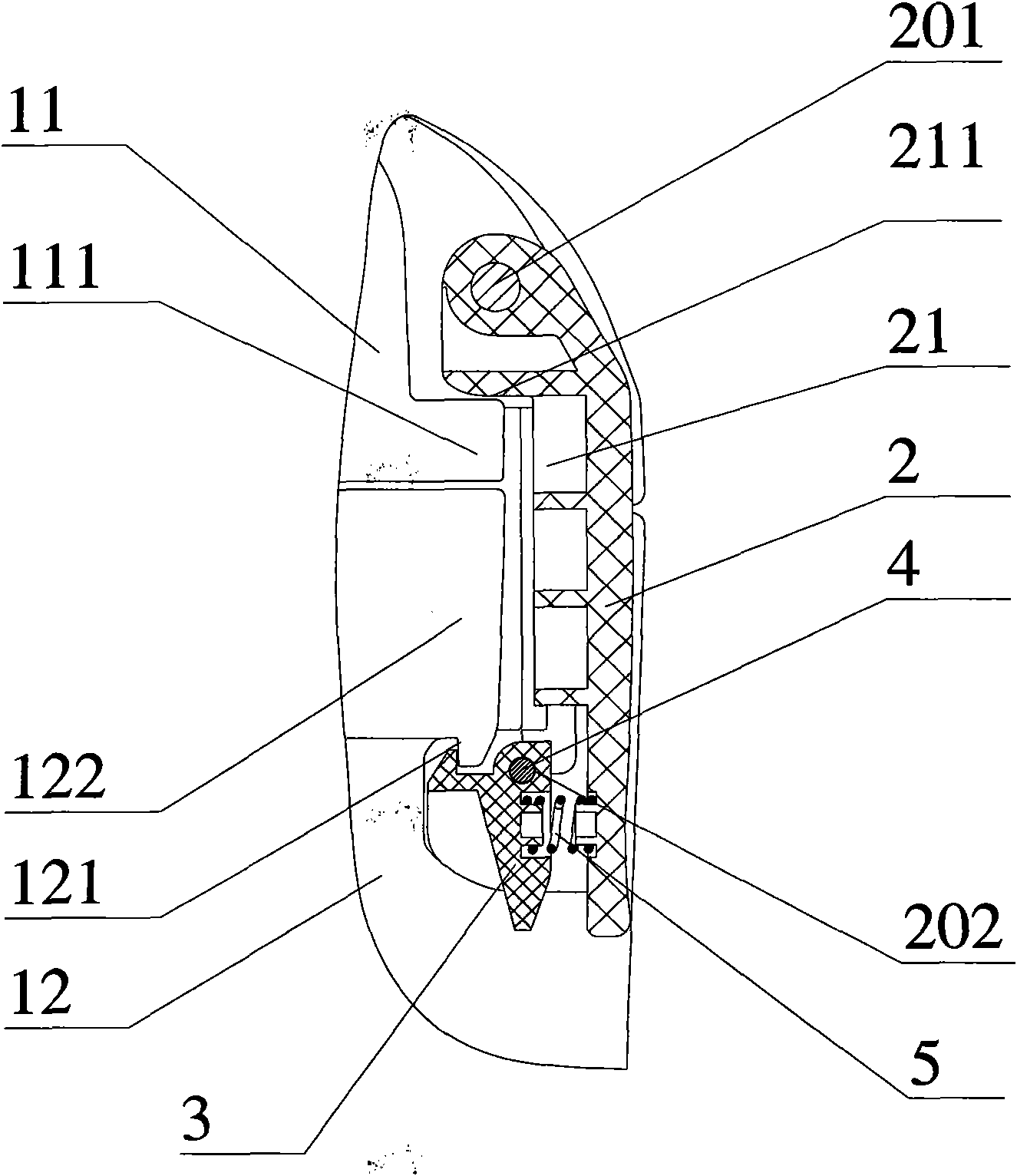 Locking device used for box body