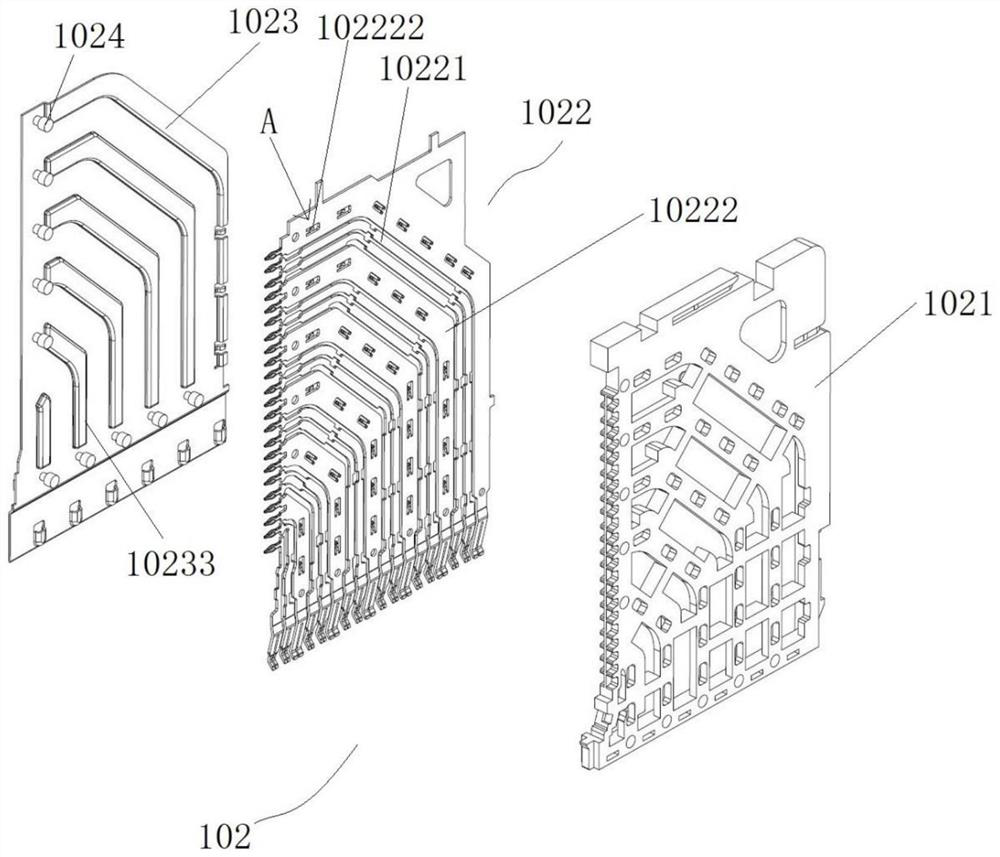 Shielding plate, terminal module using shielding plate and female end connector