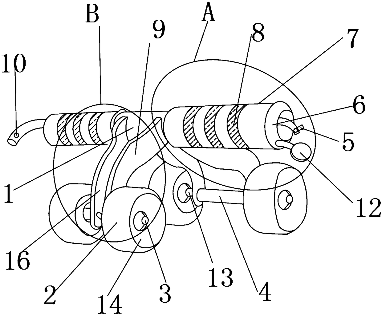 Physical exercise equipment with anti-drop function