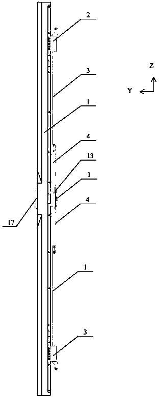 Multi-point mechanical lock for anti-dropping reinforced cabinet