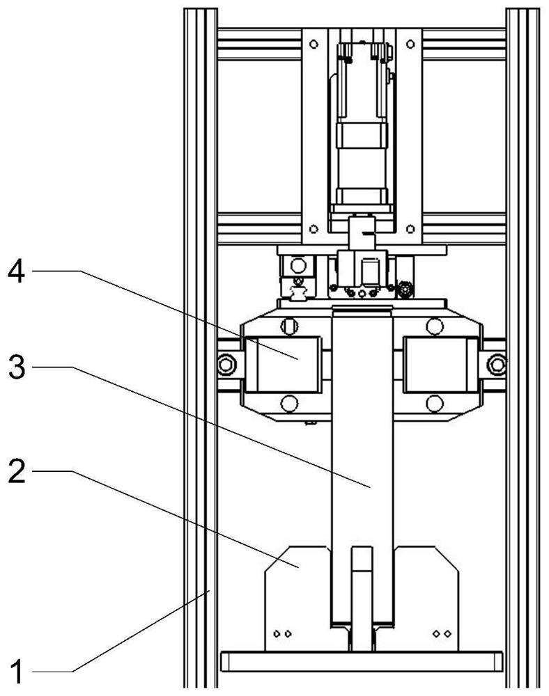 An automatic tightening device for bottle caps with external threads