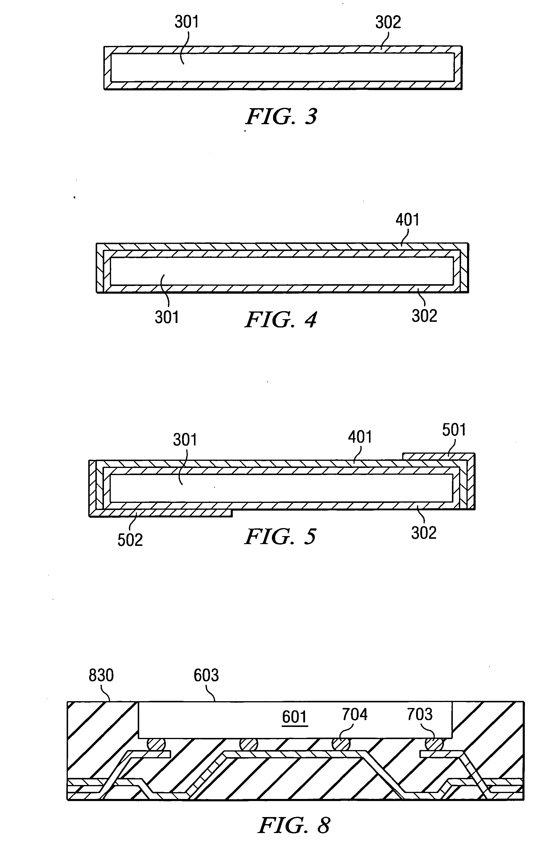 Three-level leadframe for no-lead packages