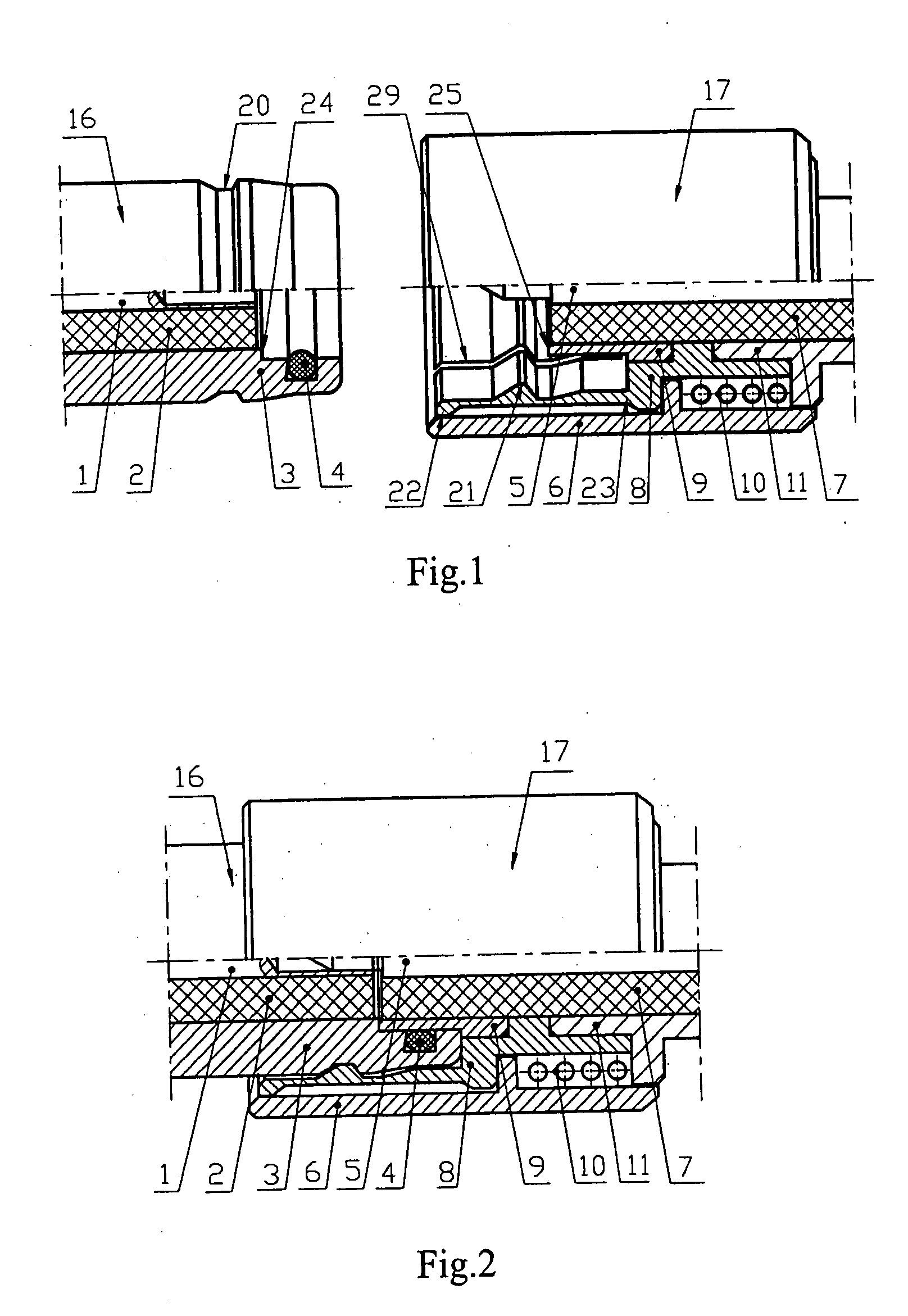 High frequency self-lock connector