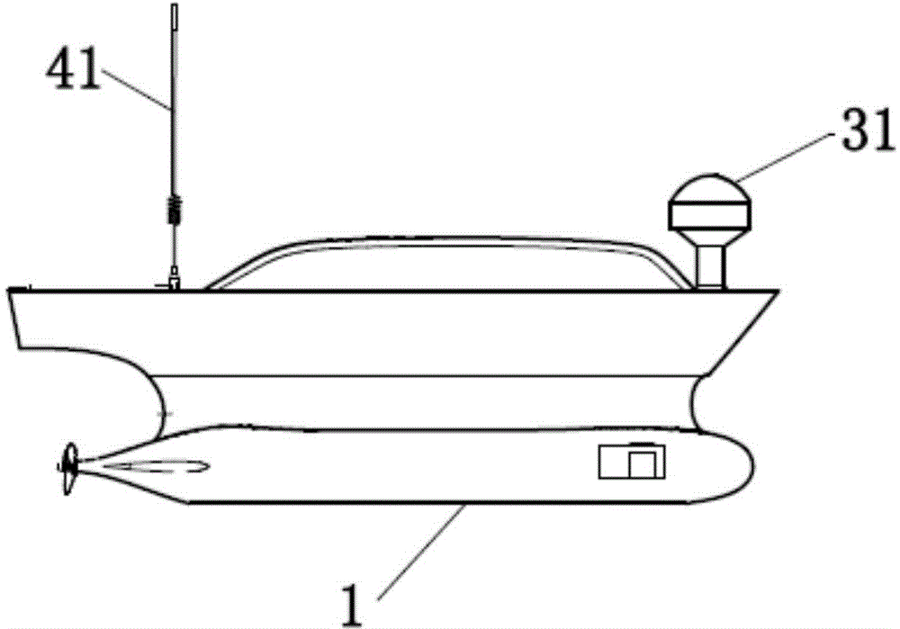 High-performance small-waterline-area twin-body intelligent measurement ship