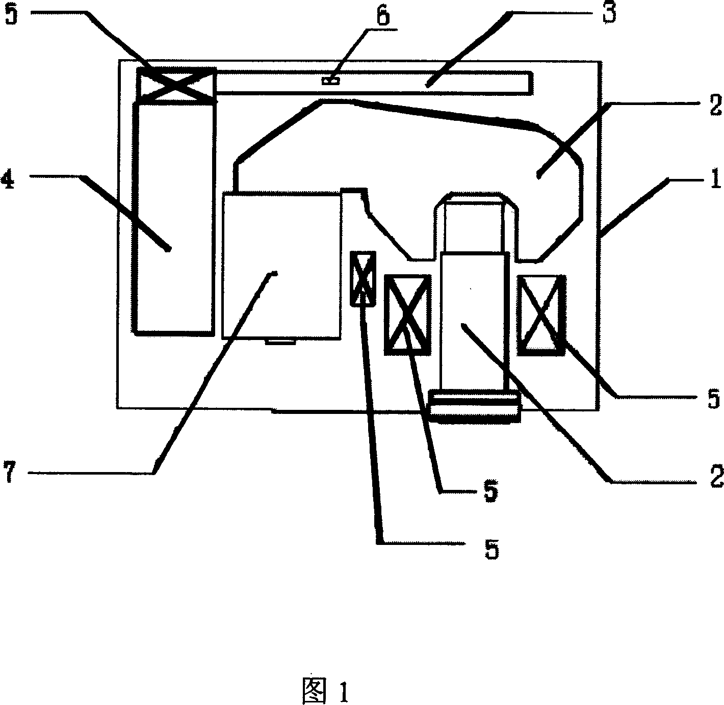 Projector for automatic recognition of suspended ceiling model