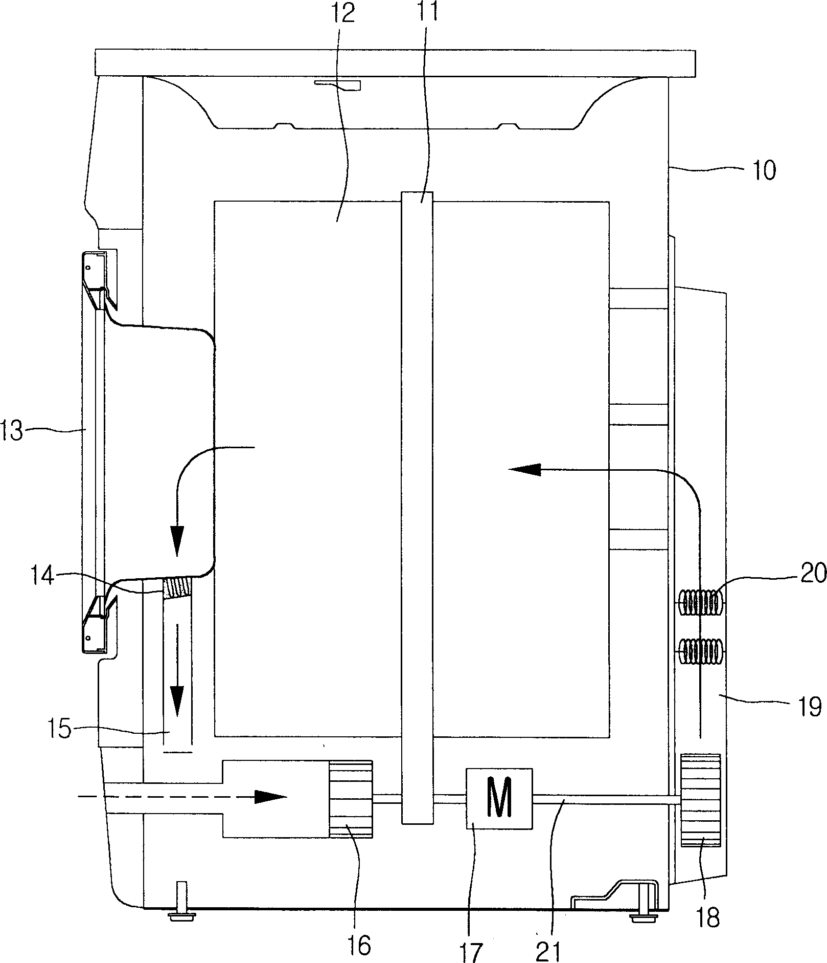 Obverse-face sealing assembly of drier