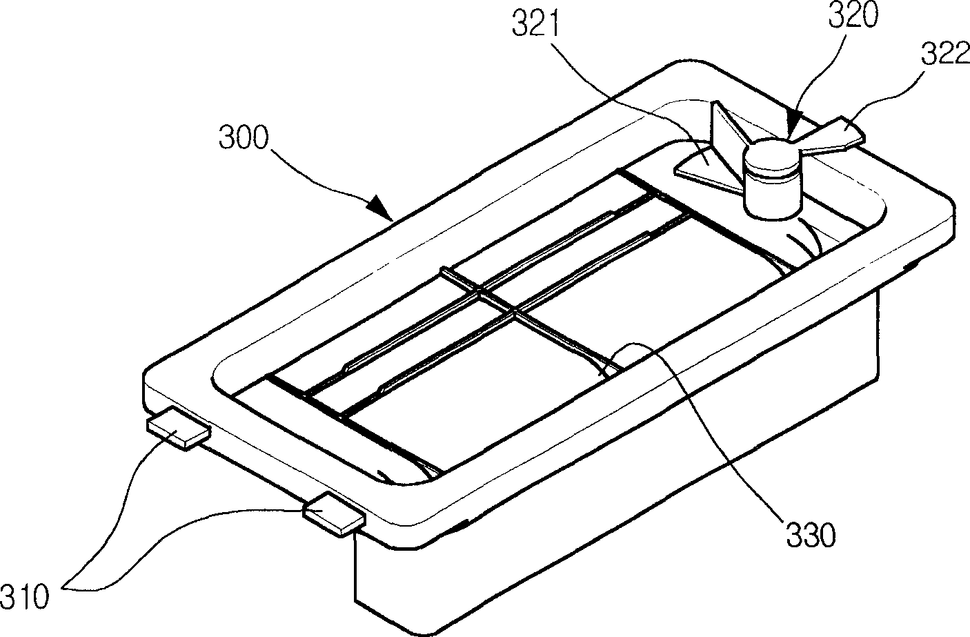 Obverse-face sealing assembly of drier