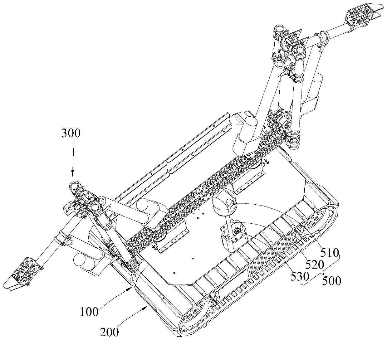 Double-arm rescue robot