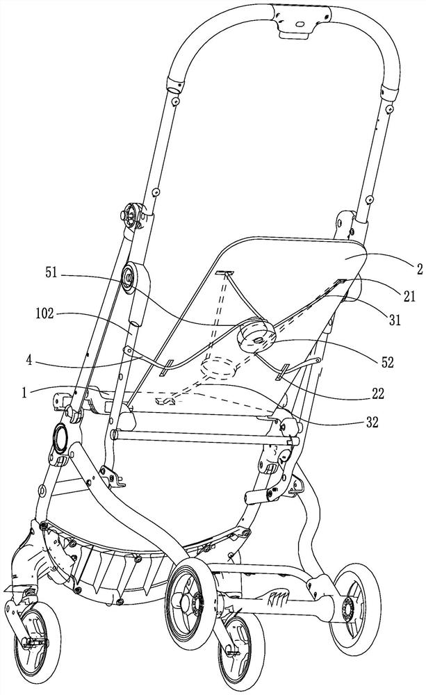 Seat assembly of children product and children product