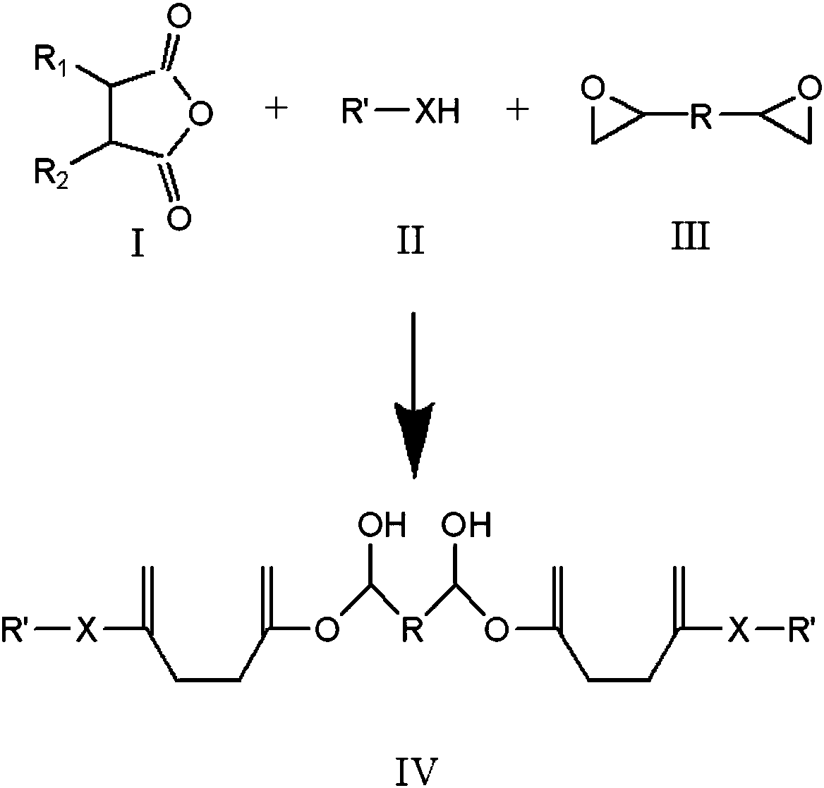 Solvent-free two-component reactive type polyurethane adhesive applied to woodworking industry and using method of adhesive