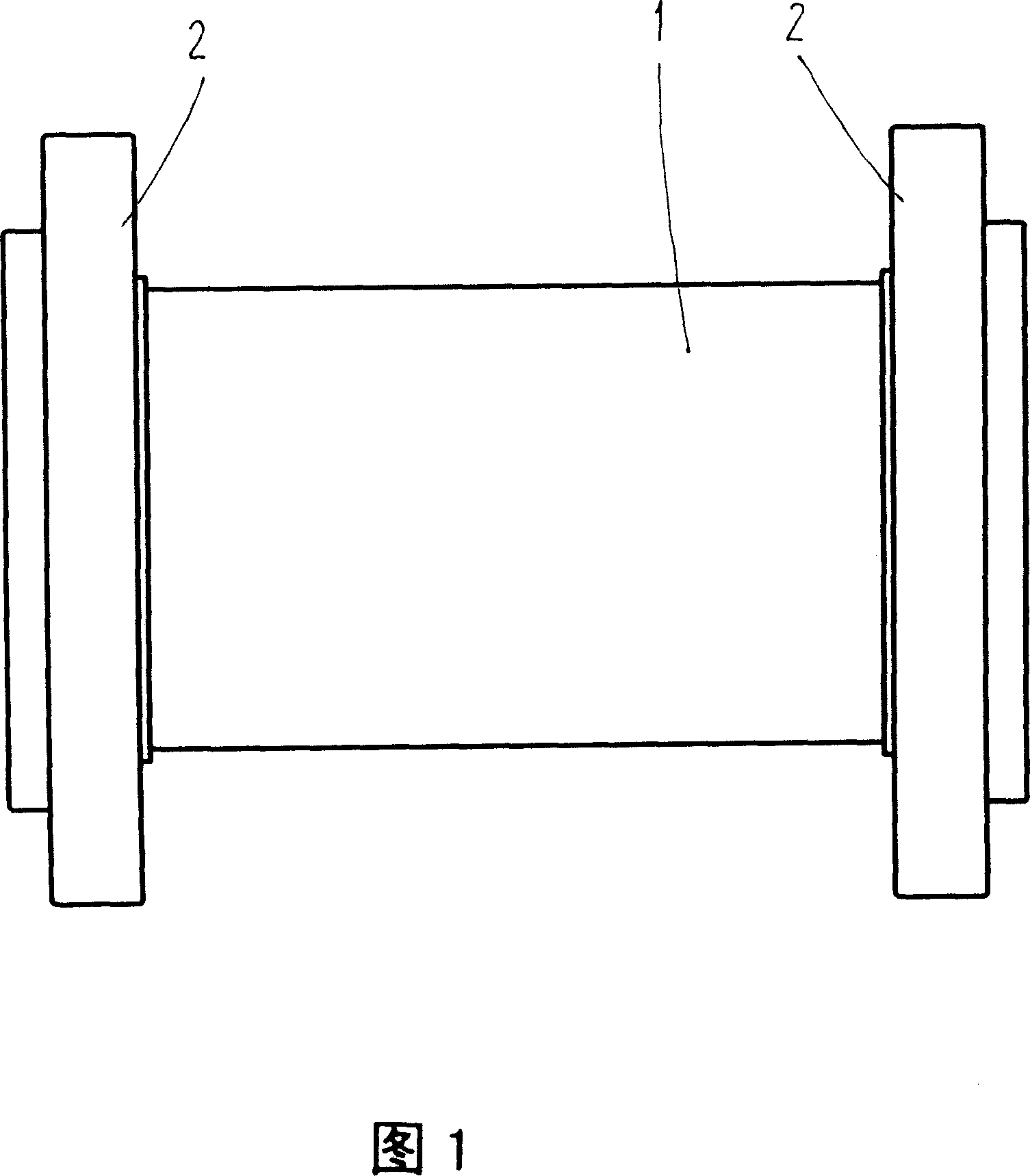 Movable flange self-balanced flexible connection tube