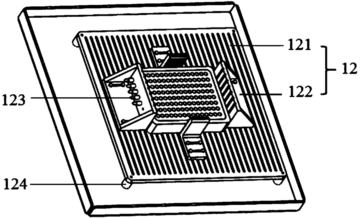 Device for testing thermal runaway inhibition efficiency of battery pack thermal management systems