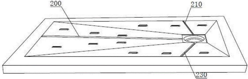 Guide flow bottom plate