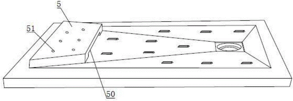 Guide flow bottom plate