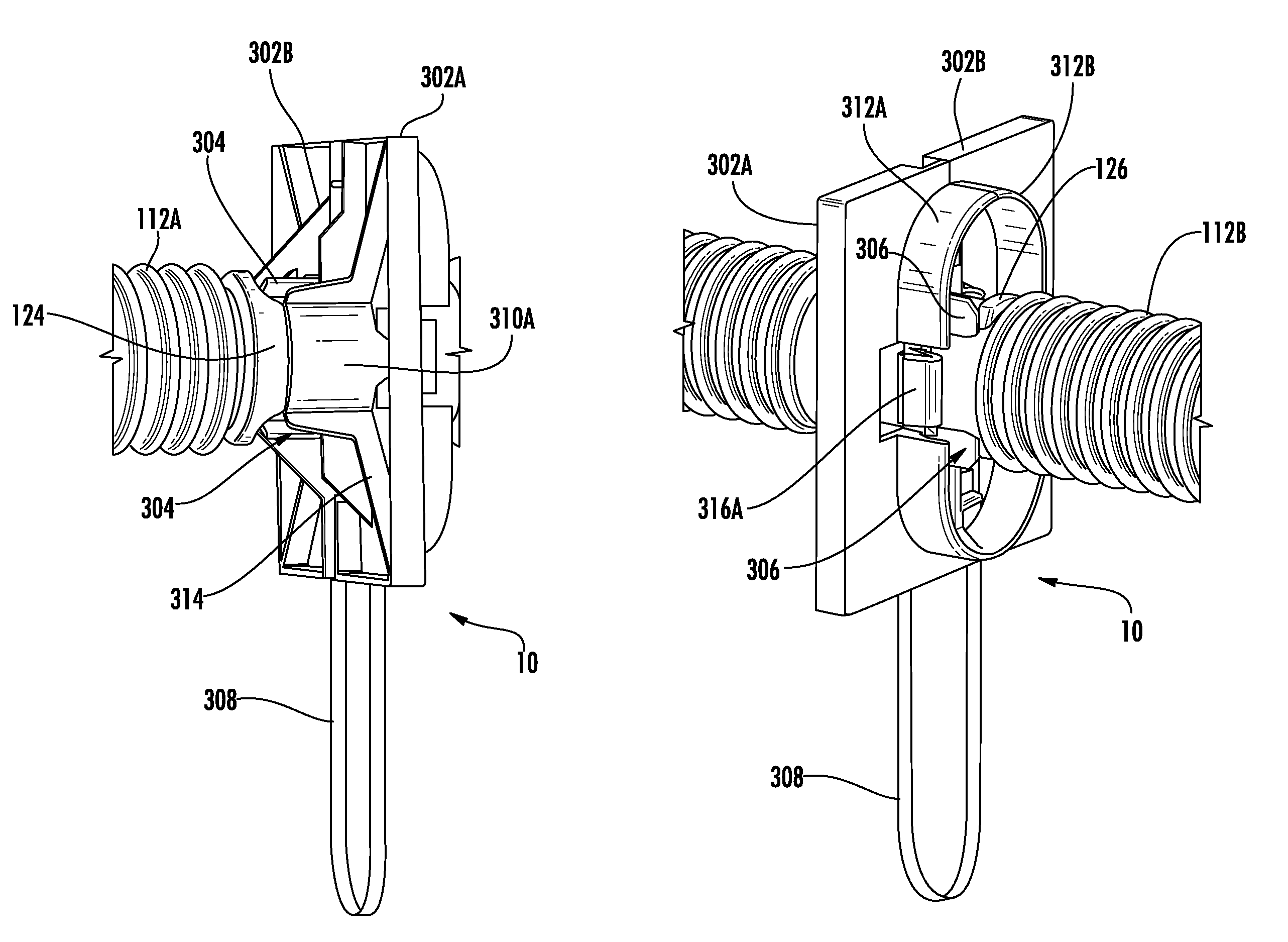 Drain hose clip for a washer