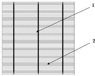 Low-cost efficient solar cell electrode grid line structure