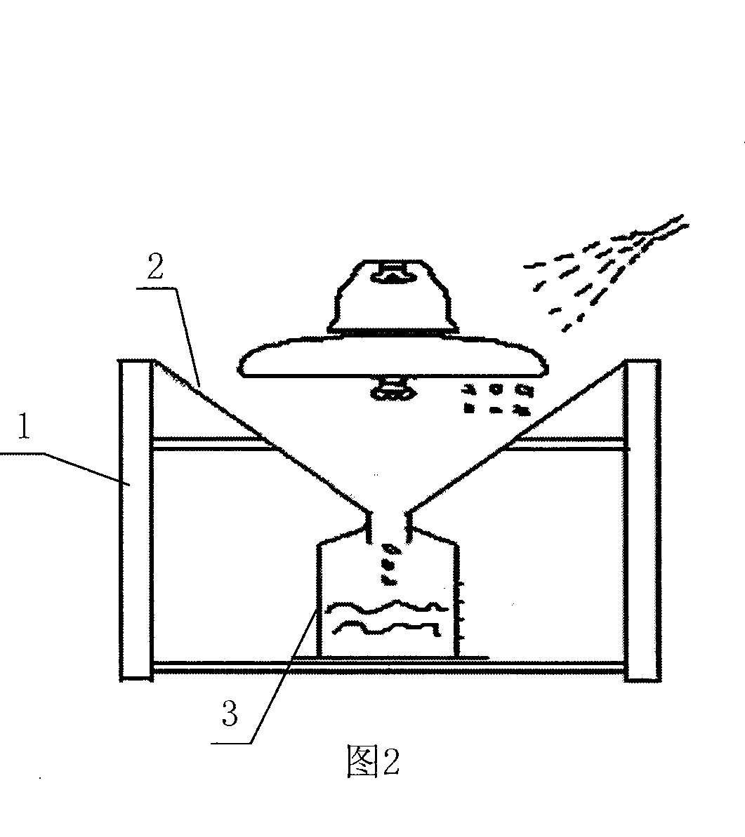 Insulator dirty degree sampling and measurement method and special funnel device