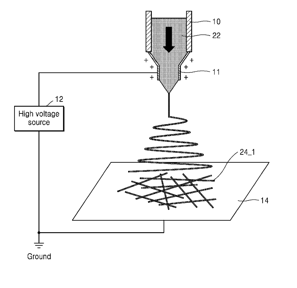 Metal-carbon nanofiber and production method thereof