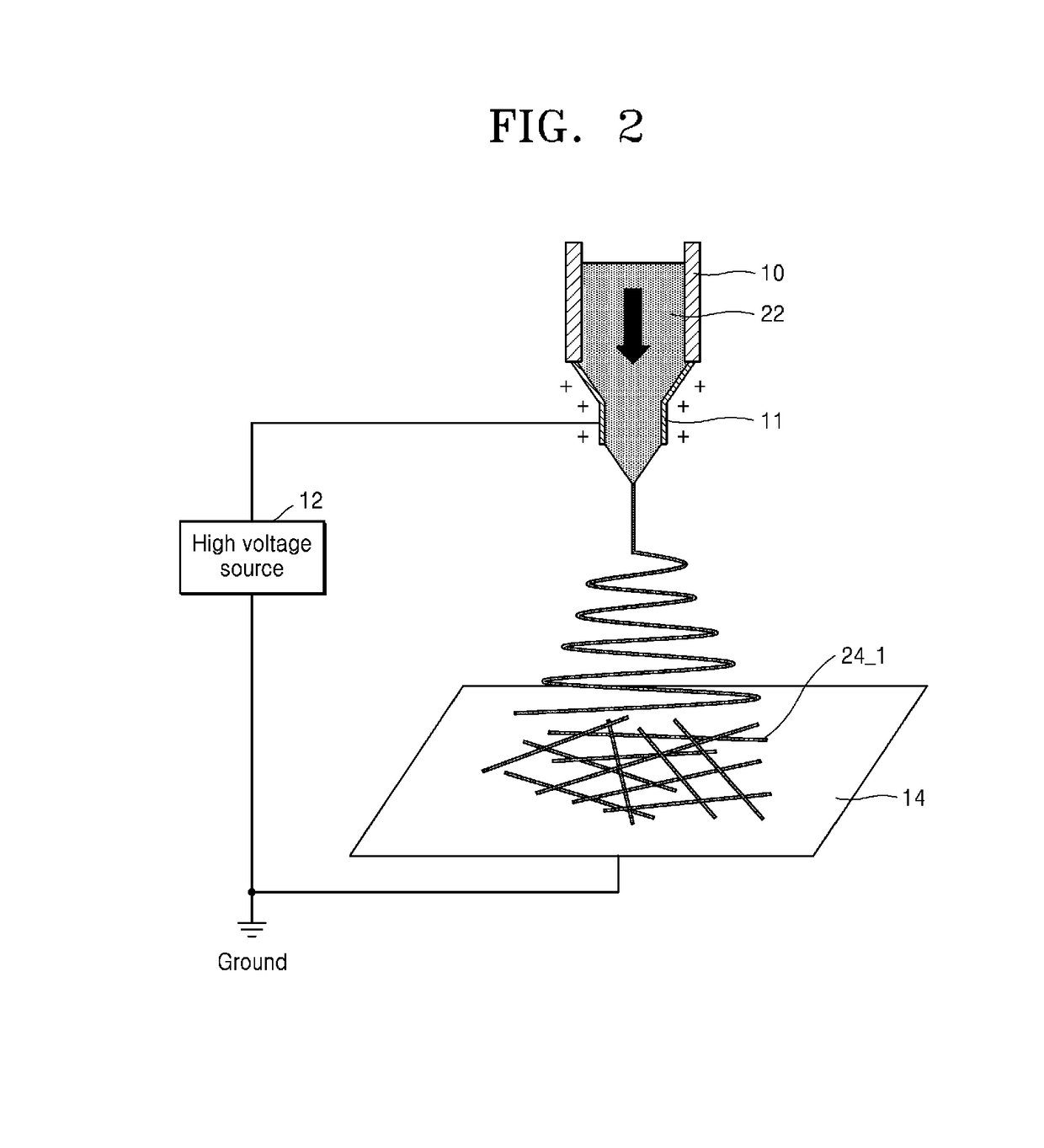 Metal-carbon nanofiber and production method thereof