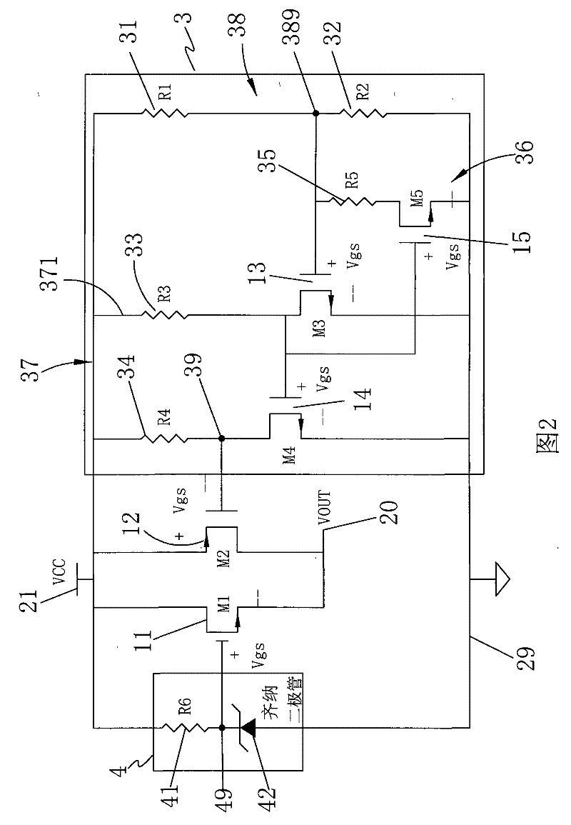 Low-voltage starting circuit capable of being started at high voltage and working in a wide range