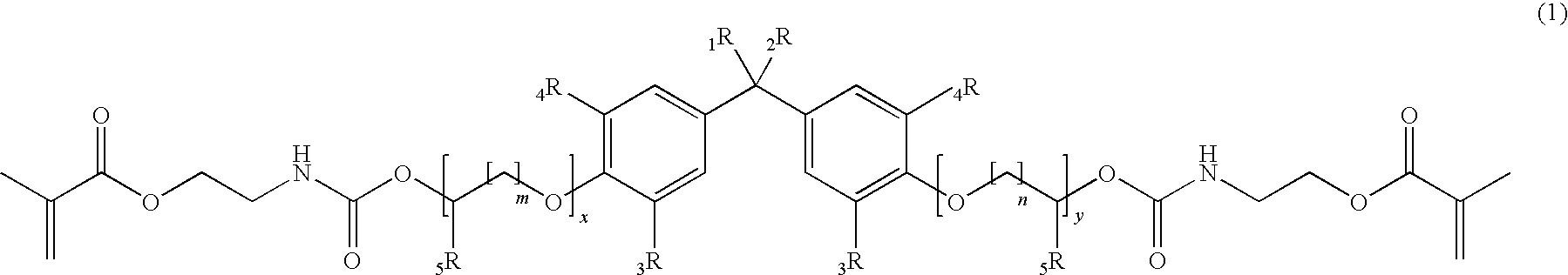 Methacrylate based monomers containing a urethane linkage, process for production and use thereof