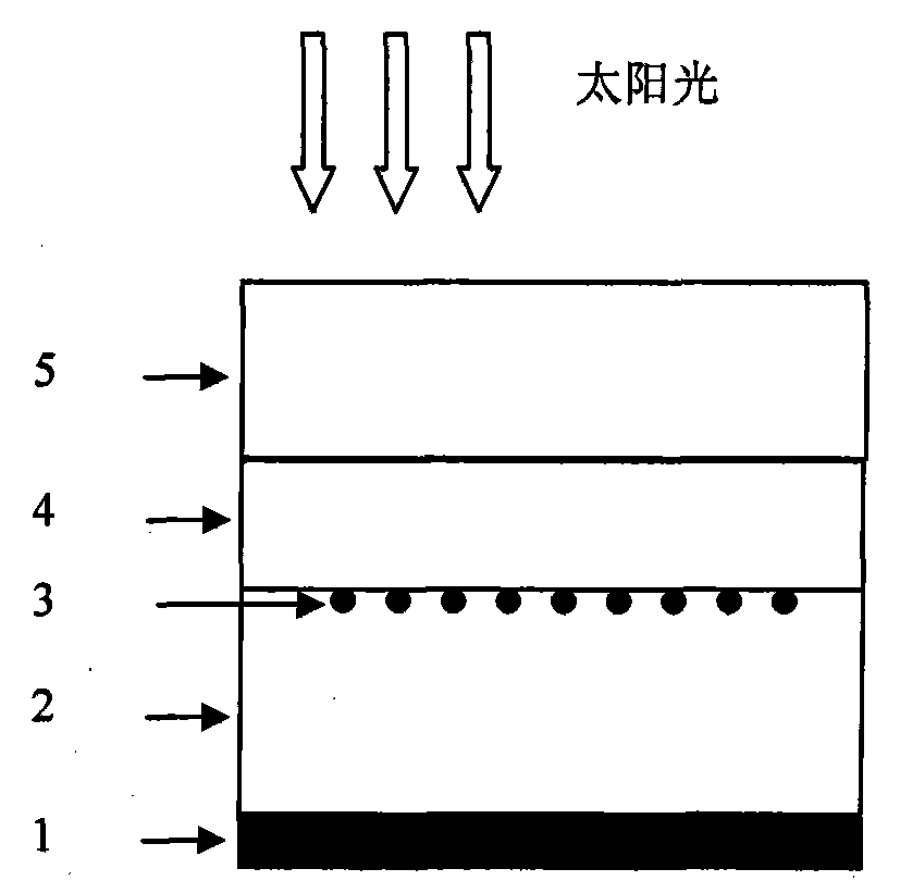 Monolayer organic solar cell and preparation method thereof